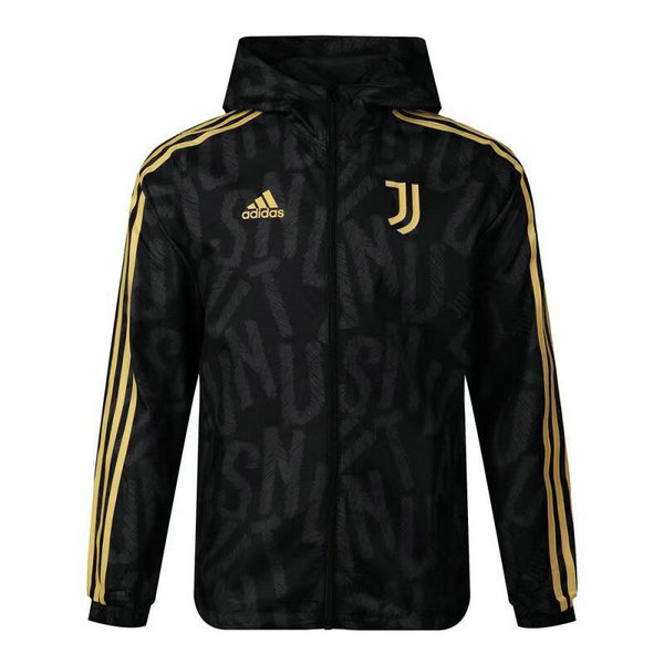 rompeviento juventus 2021 2022 negro hombre